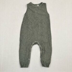 [2/$25] Rylee + Cru Monstera Leaf Sleeveless Romper